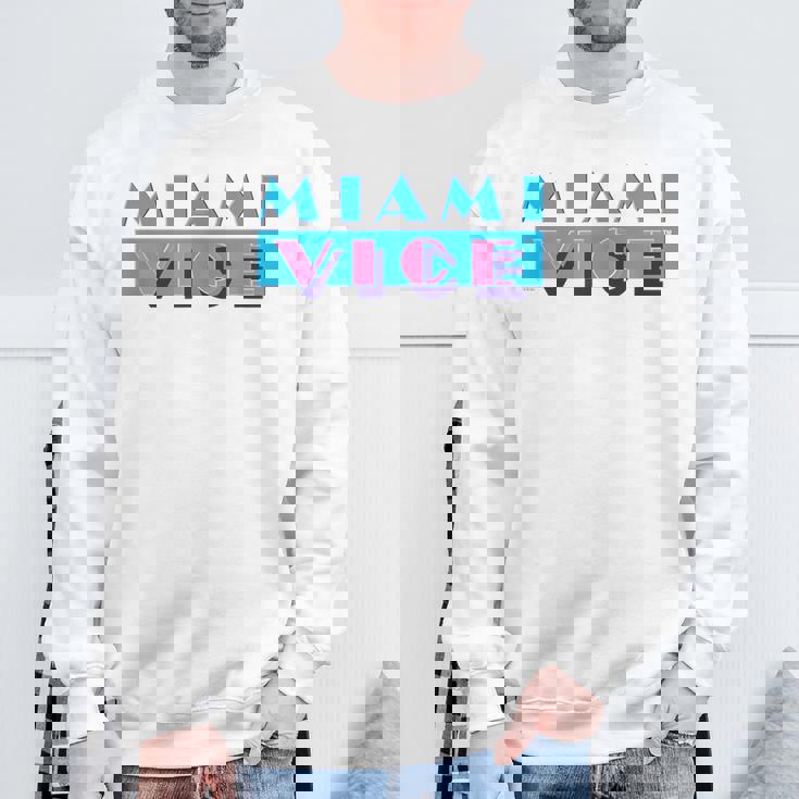 マイアミバイスのロゴ スウェットシャツ 高齢者への贈り物