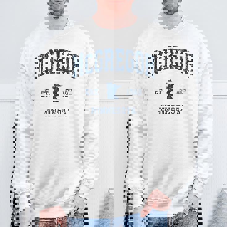 マクレガー ミネソタ Mn ヴィンテージ アスレチック ネイビー スポーツデザイン スウェットシャツ 高齢者への贈り物