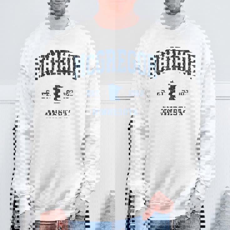 マクレガー ミネソタ Mn ヴィンテージ アスレチック ネイビー スポーツデザイン 長袖tシャツ スウェットシャツ 高齢者への贈り物