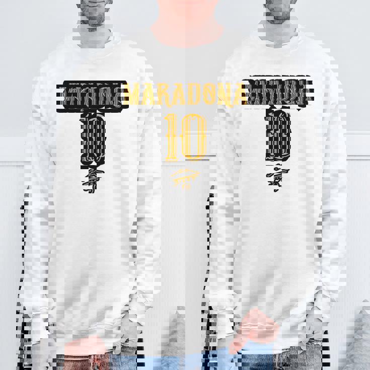 マラドーナ 10 長袖tシャツ スウェットシャツ 高齢者への贈り物