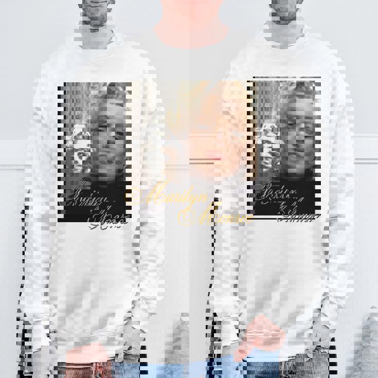 マリリンモンロー_004 長袖tシャツ スウェットシャツ 高齢者への贈り物