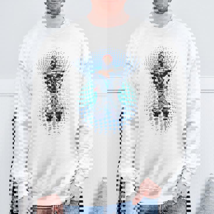 マービンゲイ_002_Back Printed スウェットシャツ 高齢者への贈り物