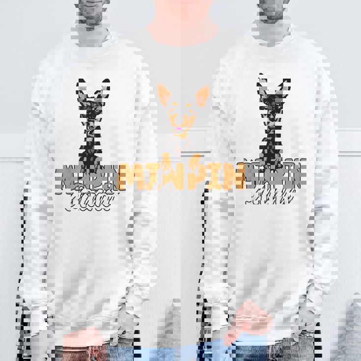 ミニピン ママ かわいい ミニチュア ピンシャー 犬 ママ ミニピン マザー スウェットシャツ 高齢者への贈り物