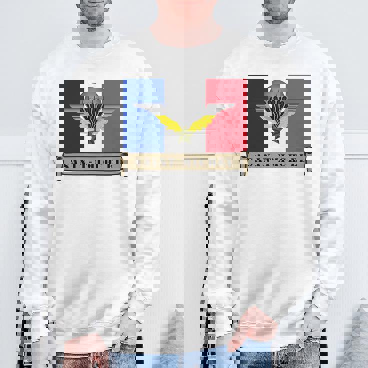 ミリタリー サンミッシェル 守護空挺部隊 フランス軍 長袖tシャツ スウェットシャツ 高齢者への贈り物