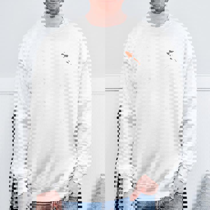 メダカ飼育者向け「メダカのおやぢ」デザイン-バックプリント- スウェットシャツ 高齢者への贈り物