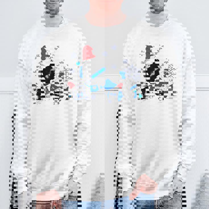 メリークリスマス アストロボット ファニースウェットシャツ スウェットシャツ 高齢者への贈り物