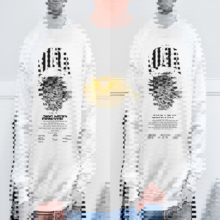 ヤマアラシ フグ 魚飼い モダンストリートウェア スウェットシャツ 高齢者への贈り物