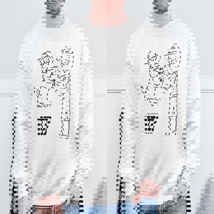 ユニフォーム風 応援 野球 Decoy Dekopin デコピン かわいい犬 Kooikerhondje スウェットシャツ 高齢者への贈り物