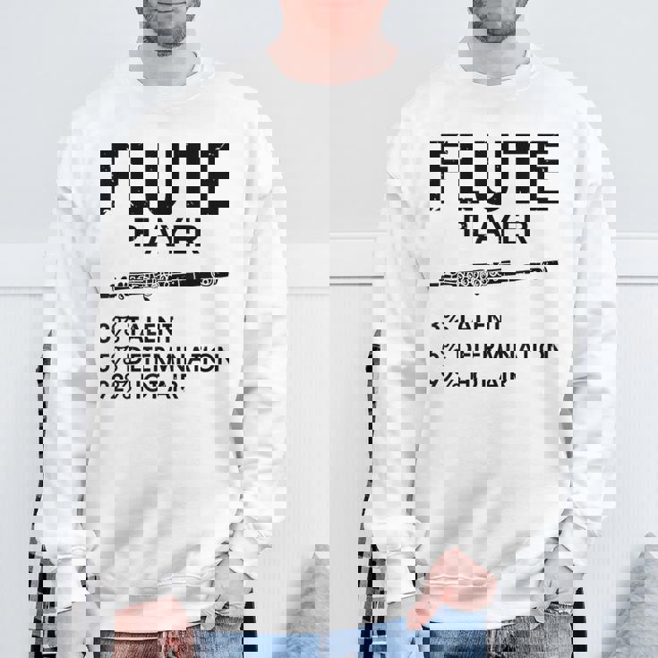 ユーモラスなフルート 愛好家 ステートメント皮肉なフルート 面白い スウェットシャツ 高齢者への贈り物