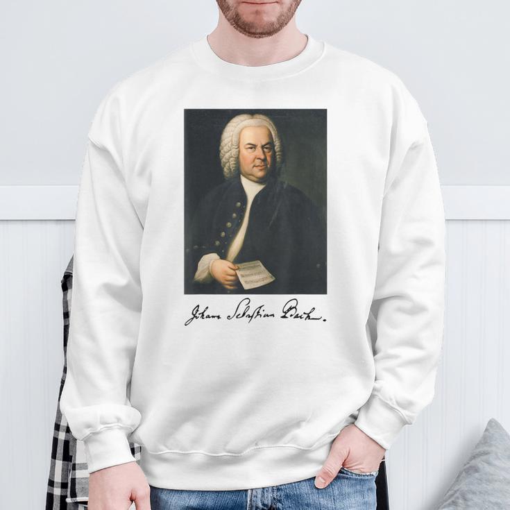 ヨハン・セバスティアン・バッハ 作曲家 クラシック音楽 Bach Composer Classical Music スウェットシャツ 高齢者への贈り物