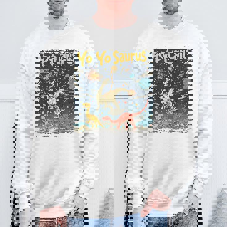 ヨーヨーザウルスファニーヨーヨー時代 長袖tシャツ スウェットシャツ 高齢者への贈り物