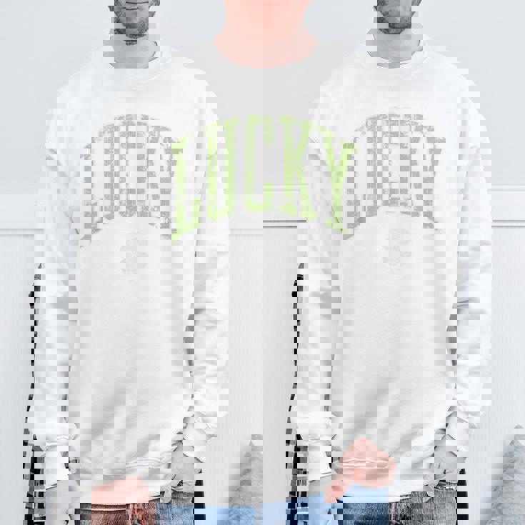 ラッキーシャムロック 四つ葉クローバー スウェットシャツ 高齢者への贈り物