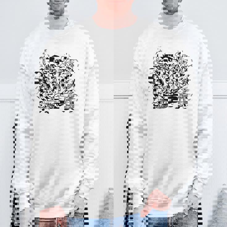 ラップオールドスクールヒップホップグラフィティtシャツとストリートダンス スウェットシャツ 高齢者への贈り物