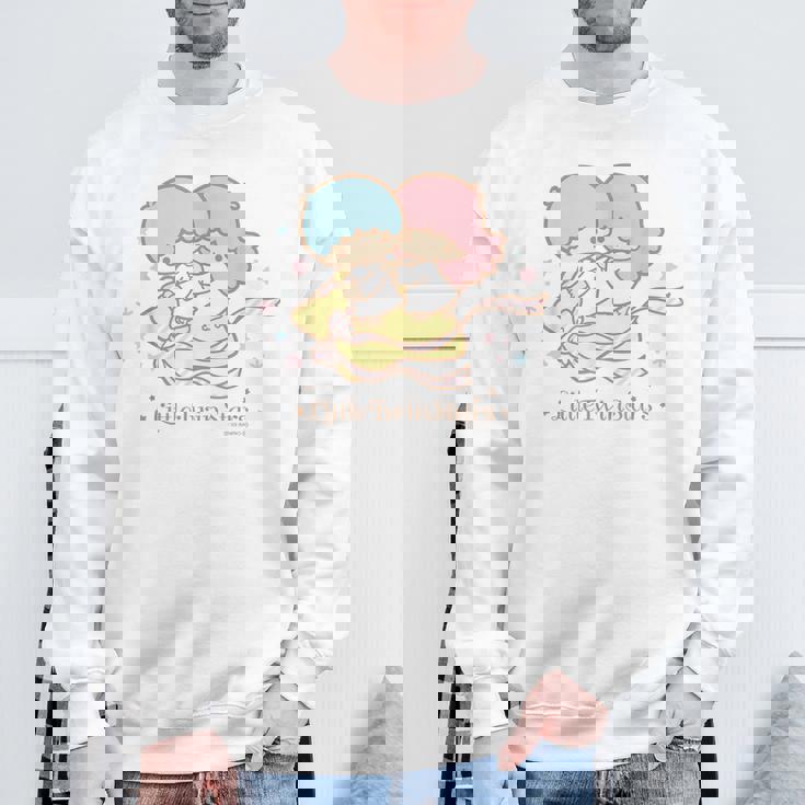 リトルツインスターズ ほしにのって ライトカラー スウェットシャツ 高齢者への贈り物