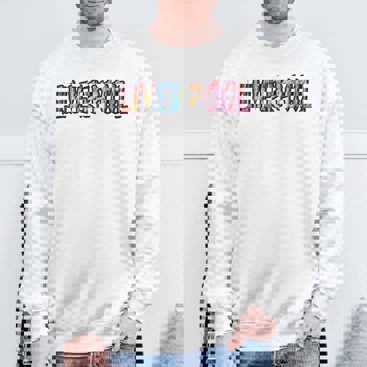 リバプールイングランド リバプールグラフィック スウェットシャツ 高齢者への贈り物