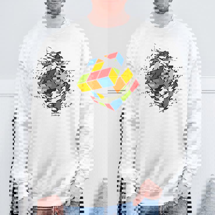 ルービックキューブ ルービックキューブ マジックキューブ レトロ ルービ ヴィンテージ オタク スウェットシャツ 高齢者への贈り物