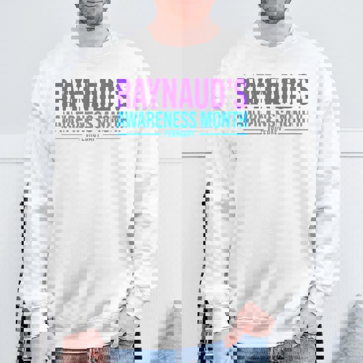 レイノー病啓発 レイノー啓発月間 長袖tシャツ スウェットシャツ 高齢者への贈り物