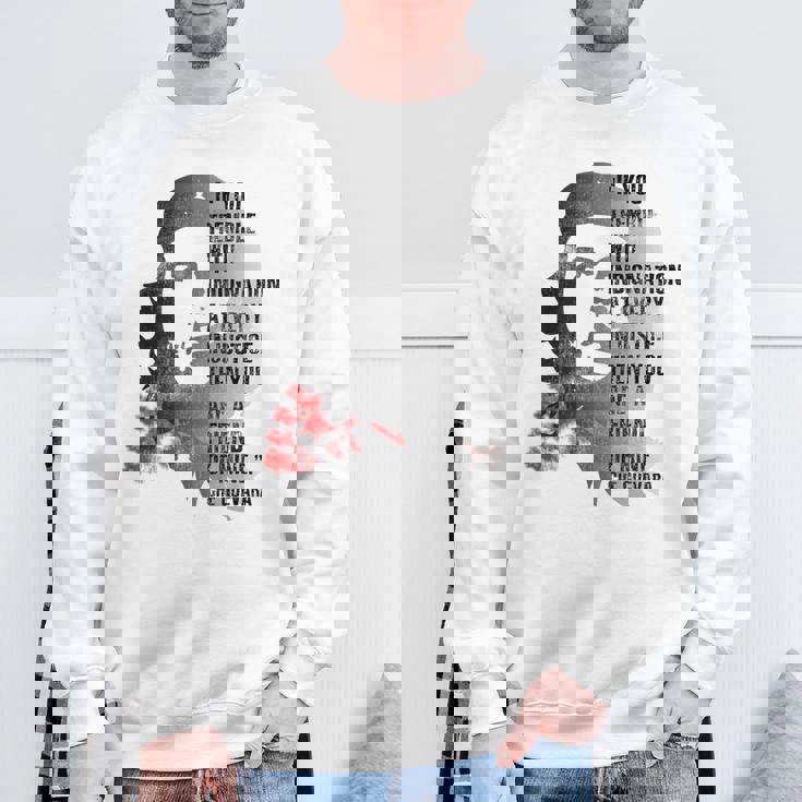 レトロなチェ・ゲバラのアドマイヤーズ革命の名言。ミーム スウェットシャツ 高齢者への贈り物