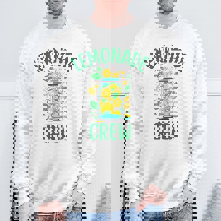 レモネードスタンドシャツ クルーとボス レモンジュース サマーイエロー スウェットシャツ 高齢者への贈り物