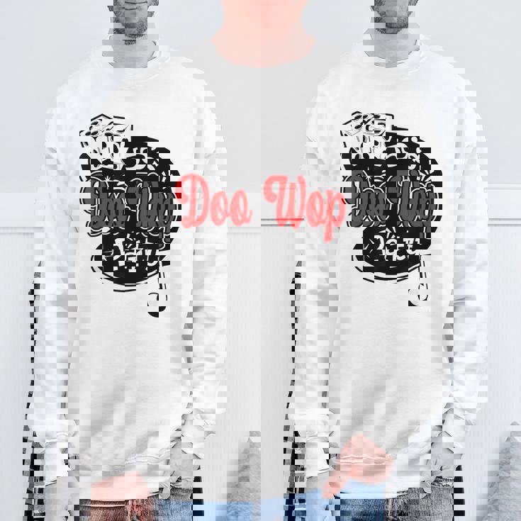 ロカビリー Doo Wop ヴィンテージ 50年代 音楽 レトロ ロックンロール スウェットシャツ 高齢者への贈り物