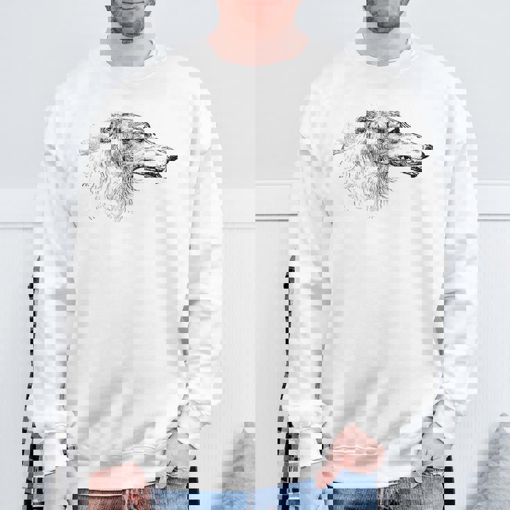 ロシアンハウンドドッグ ボルゾイ スウェットシャツ 高齢者への贈り物