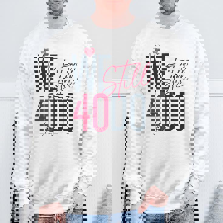 ロマンティックな結婚40周年 Wetill Do 40年 スウェットシャツ 高齢者への贈り物