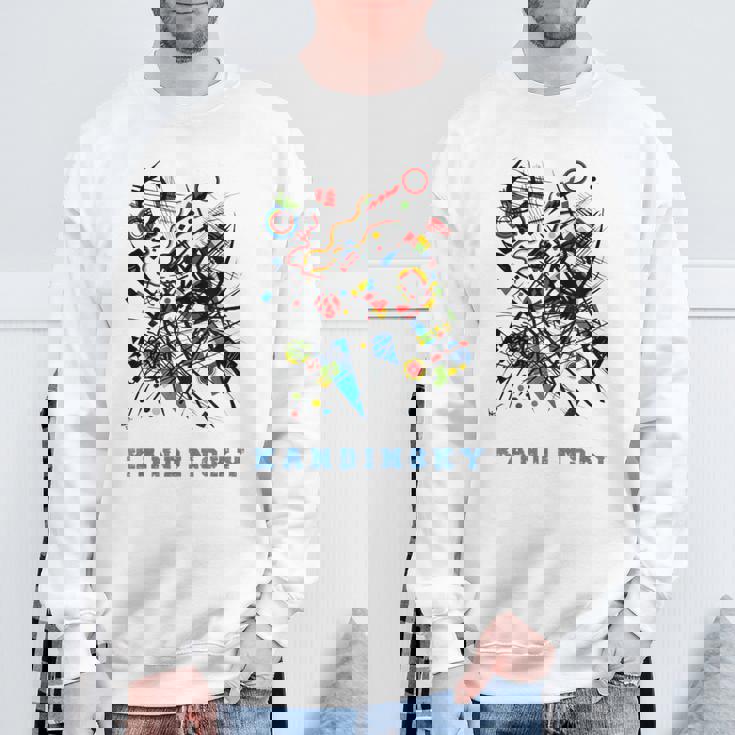 ワシリーカンディンスキー抽象芸術 スウェットシャツ 高齢者への贈り物