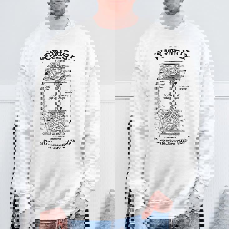 ワームホール アインシュタイン-ローゼンブリッジ ブラックホール ハイパースペース物理学 スウェットシャツ 高齢者への贈り物