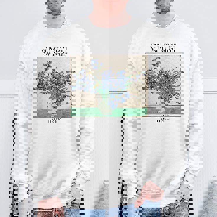 ヴァン・ゴッホ アイリス 印象派 アート絵画 ヴィンセント・ヴァン・ゴッホ スウェットシャツ 高齢者への贈り物