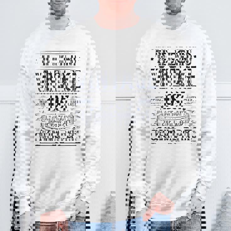 ヴィンテージ 1987 メンズ 限定版 Bday 1987 誕生日 スウェットシャツ 高齢者への贈り物