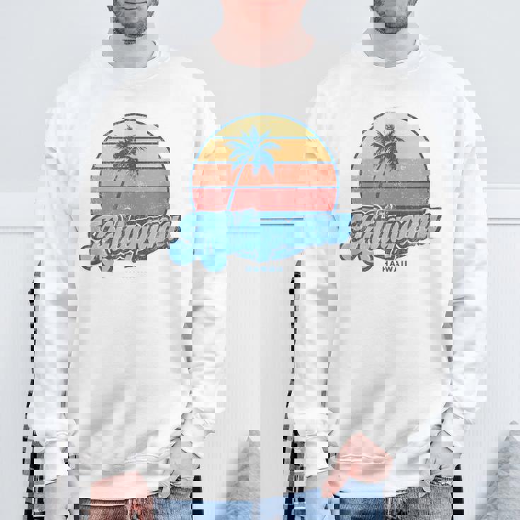 ヴィンテージ カラパナ ハワイ Hi クラシック 70年代 レトロ サーファー スウェットシャツ 高齢者への贈り物