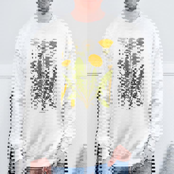 ヴィンテージ タンポポ チャート タンポポポ ボタニカル スウェットシャツ 高齢者への贈り物