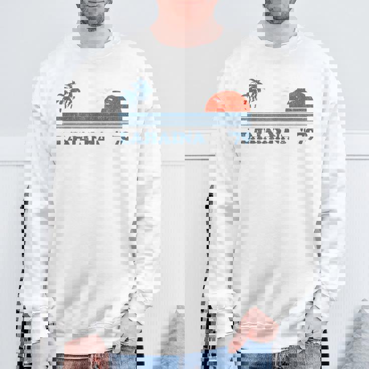 ヴィンテージ ラハイナ マウイ ハワイ ビーチ レトロ ハワイアン 70年代ギフト スウェットシャツ 高齢者への贈り物