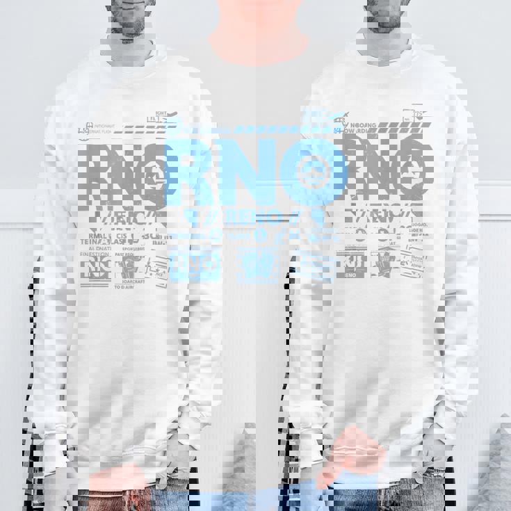 ヴィンテージ リノ Rno 空港コード トラベル デイ レトロ タグ ネバダ スウェットシャツ 高齢者への贈り物