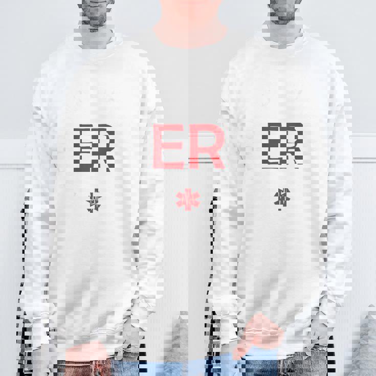 ヴィンテージ 救急科 緊急治療室 看護師 背中 スウェットシャツ 高齢者への贈り物