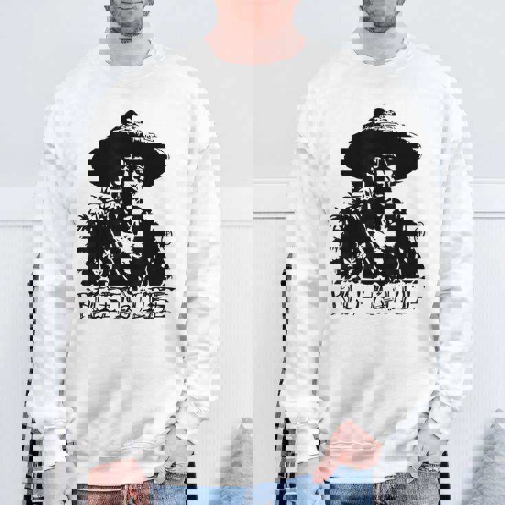 ヴィンテージの米農家のポートレート、米は命です スウェットシャツ 高齢者への贈り物