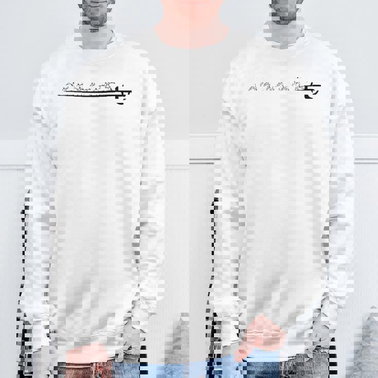 ヴィンテージフェンシング図面、フェンシング剣、レトロフェンサーデザイン。 スウェットシャツ 高齢者への贈り物