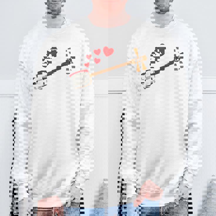 三味線 バレンタインデー ミュージシャン 結婚記念日 スウェットシャツ 高齢者への贈り物