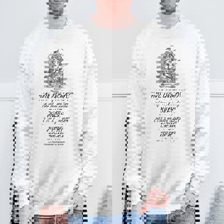 不思議の国のアリス マッドハッター デザイン スウェットシャツ 高齢者への贈り物