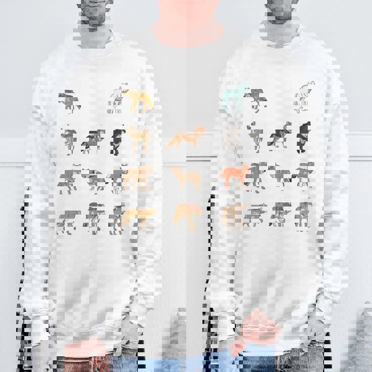 世界のオオカミ 長袖tシャツ スウェットシャツ 高齢者への贈り物