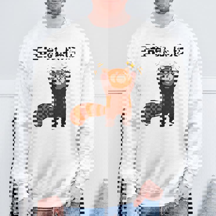 五十歩ひゃっほう レッサーパンダ ネタ ことわざ ことわざのもじり ジョーク ギャグ ダジャレ ツッコミ おもしろ スウェットシャツ 高齢者への贈り物