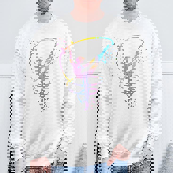 体操選手とバンドガールズ キッズ 新体操 スウェットシャツ 高齢者への贈り物