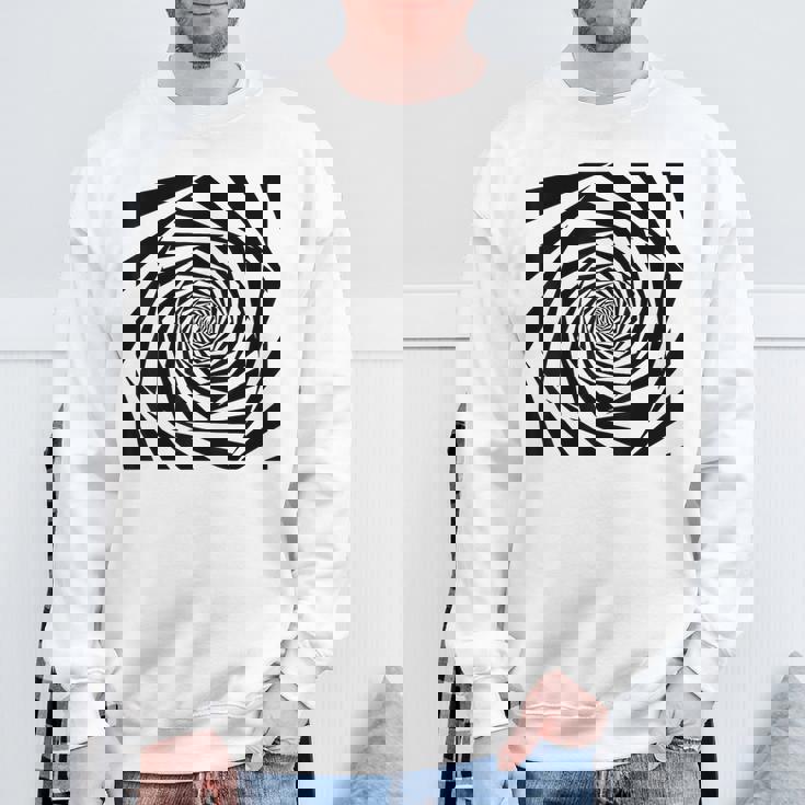 催眠術師 ヒプノシス グラフィック 目の錯覚 トリッピー スパイラル 幾何学模様 スウェットシャツ 高齢者への贈り物