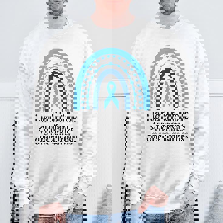 前立腺がん啓発 ライトブルー アーチ スウェットシャツ 高齢者への贈り物