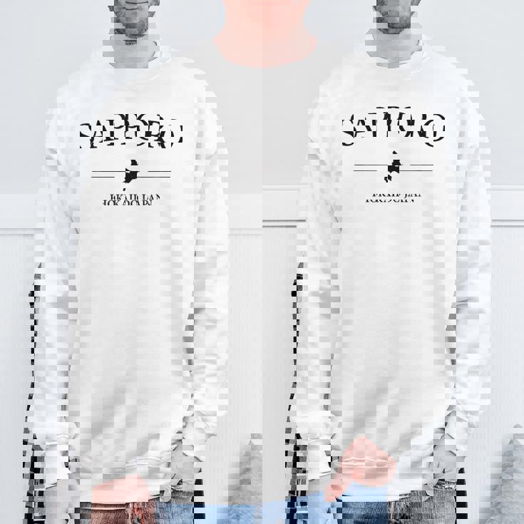 北海道 札幌 ジャパン おしゃれ クール ロゴ スウェットシャツ 高齢者への贈り物