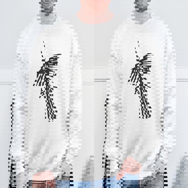 南米のペルーナスカラインハチドリコンドルのシルエット。 スウェットシャツ 高齢者への贈り物