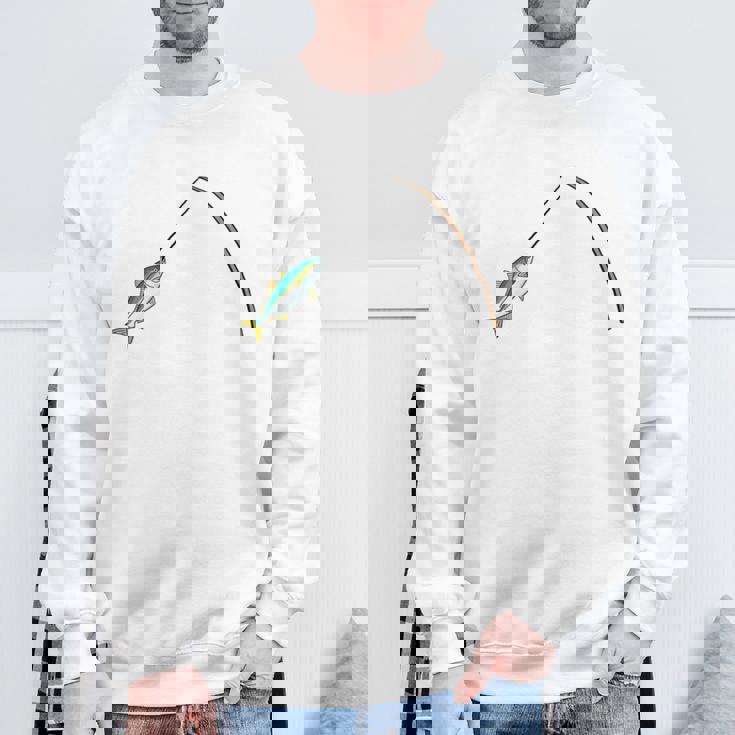 右往左往 さお うお おもしろデザイン 長袖tシャツ スウェットシャツ 高齢者への贈り物