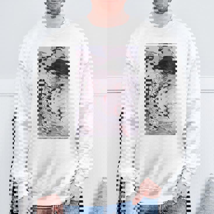 吸血鬼 アニメ ワイフ 長袖tシャツ スウェットシャツ 高齢者への贈り物