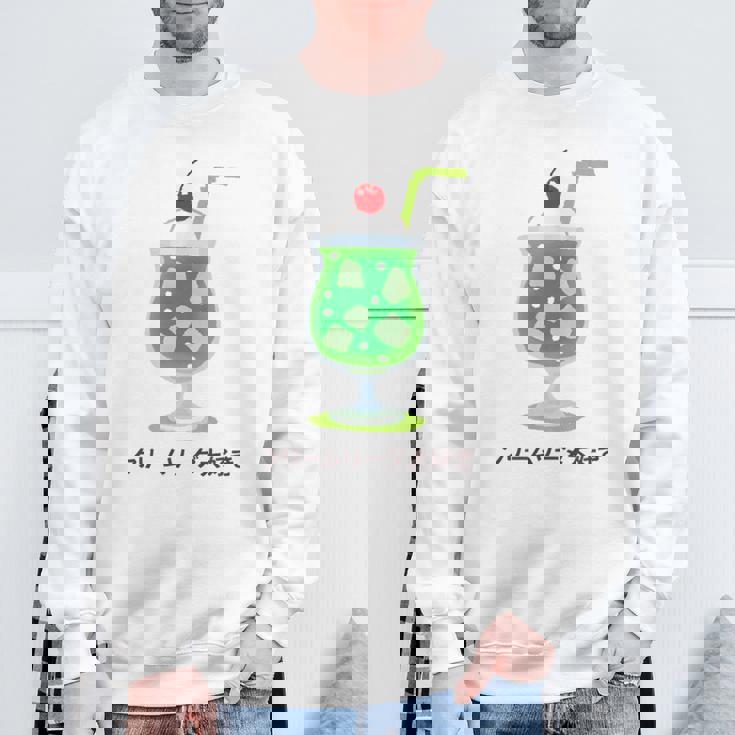 和風クリームソーダ レトロ メロンフロート カワイイ 美学 スウェットシャツ 高齢者への贈り物