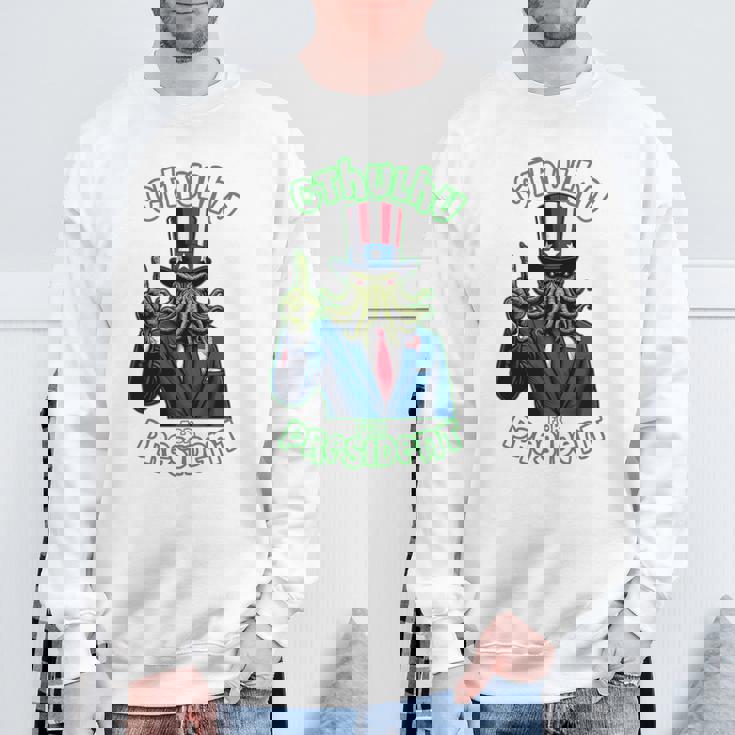 大統領のためのクトゥルフ 長袖tシャツ スウェットシャツ 高齢者への贈り物